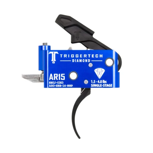 TRIGGERTECH AR15 Single-Stage Diamond Pro Curved Trigger PVD Black