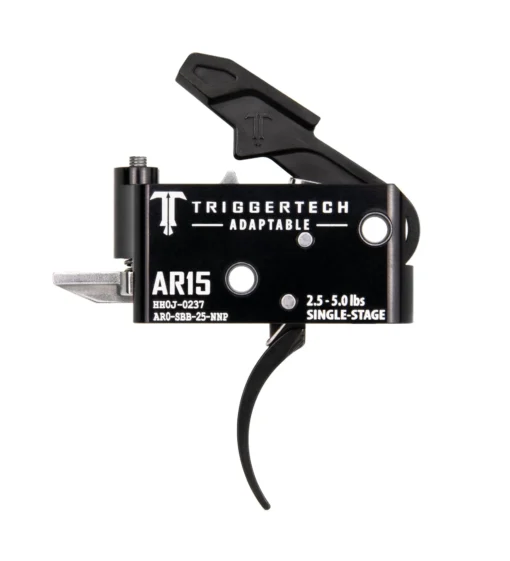 TRIGGERTECH AR15 Single-Stage Adaptable Pro Curved Trigger PVD Black