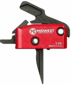 MIDWEST INDUSTRIES, INC. AR-15 Enhanced Flat Trigger 3.5lb Single Stage Drop-In Blk